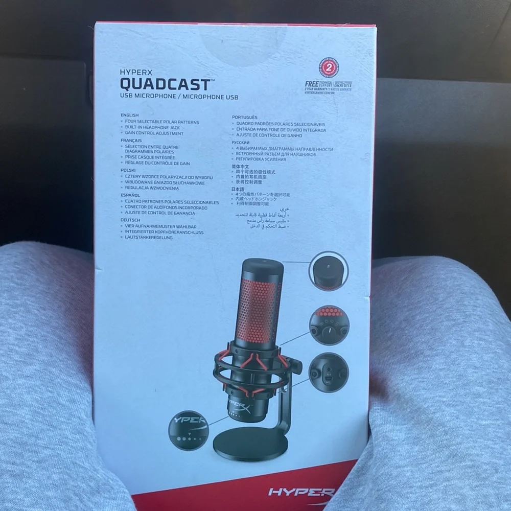 Brand New HyperX Quadcast USB Microphone